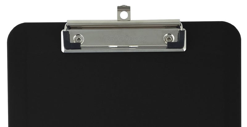 Trade Quest Plastic Clipboard Opaque Color Letter Size Low Profile Clip (Pack of 6) (Black) - Image 5